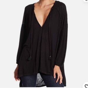 We The Free Black Long Sleeve Top